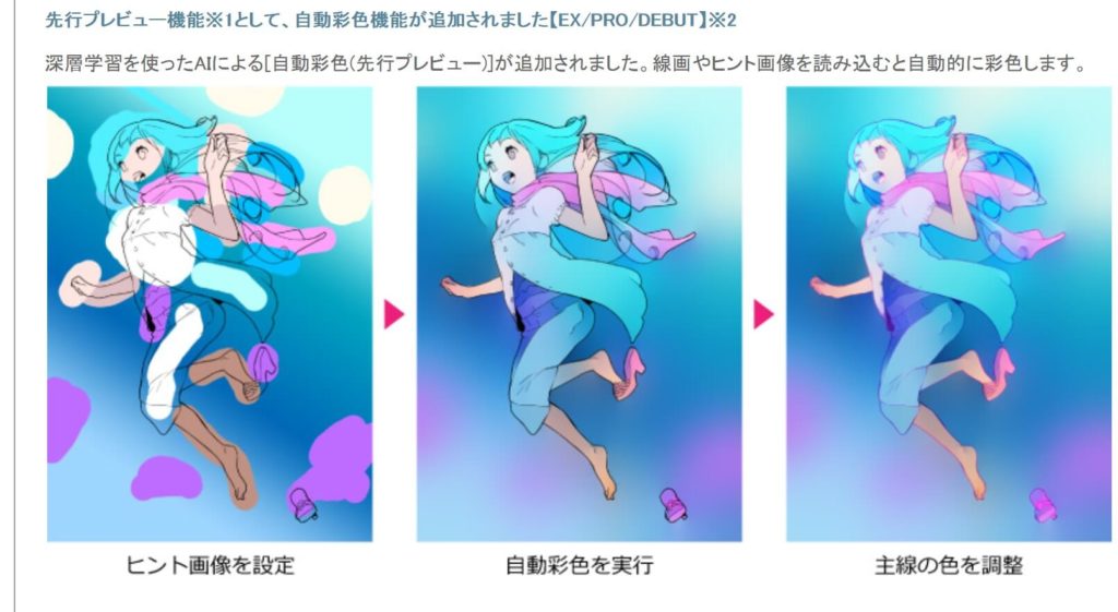 使い方 手順解説 クリスタの新機能 自動彩色 でカラーイラストを効率化 マンガモノには福がある