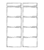 【おしゃれな手描き風】4コマ …